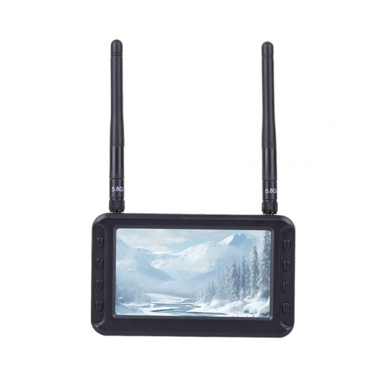 FPV 4.3inch 5.8G DVR receiver display screen integrated image transmission receiver for aircraft model