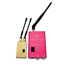 FPV 1.2Ghz 8W 8CH VTX VRX high power wireless transmitter receiver set picture transmission transmitter