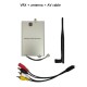 FPV 500Mhz 2W drone video transmitter receiver VTX/VRX 8CH wireless image transmission